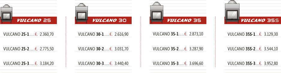 Acquisto On-Line - VULCANO Termocamini di nuova generazione